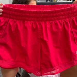 Red athleta shorts